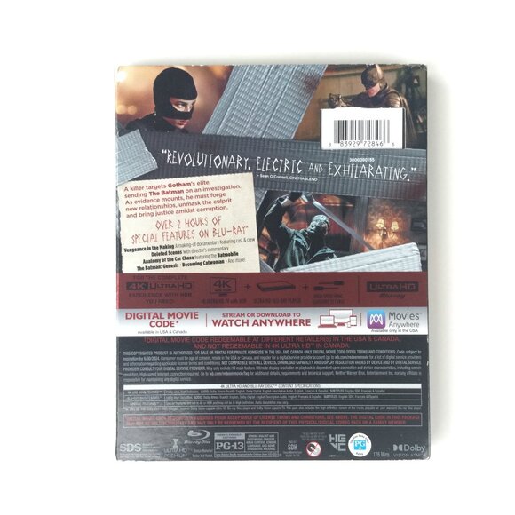 The Batman Movie Film 4K Ultra HD Bluray (Dolby Vision) & HD Blueray & Specials - Picture 3 of 4
